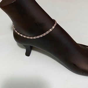 WONT TARNISH Stainless Steel Scroll Beach Anklet